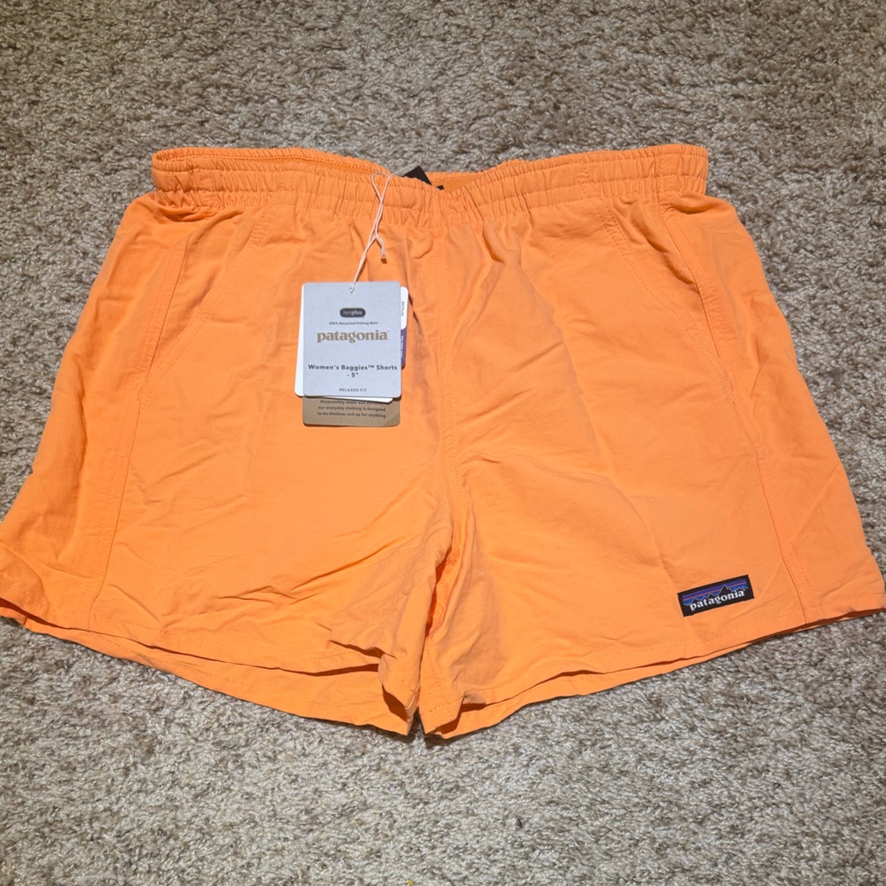 Patagonia Women's Bright Orange Athletic Shorts